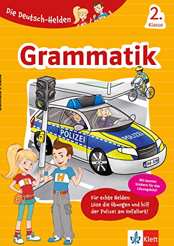 Klett Grammatik 2. Klasse: Deutsch in der Grundschule – mit Stickern (Die Deutsch-Helden) von Klett Lerntraining