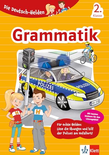 Klett Grammatik 2. Klasse: Deutsch in der Grundschule – mit Stickern (Die Deutsch-Helden) von Klett Lerntraining