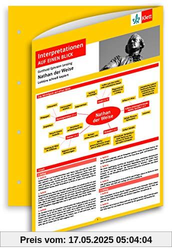 Klett Interpretationen auf einen Blick Gotthold Ephraim Lessing, Nathan der Weise: Lektüre schnell kapiert, Interpretationshilfe, Lektürehilfe, das ... für die Oberstufe und das Abitur im Gymnasium Klett Interpretationen auf einen Blick Gotthold Ephraim Lessing, Nathan der Weise: Lektüre schnell kapiert, Interpretationshilfe, Lektürehilfe, das ... für die Oberstufe und das Abitur im Gymnasium