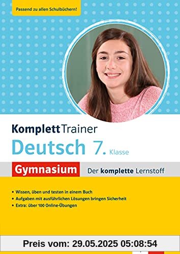 Klett KomplettTrainer Gymnasium Deutsch 7. Klasse: Der komplette Lernstoff mit über 100 Online-Übungen