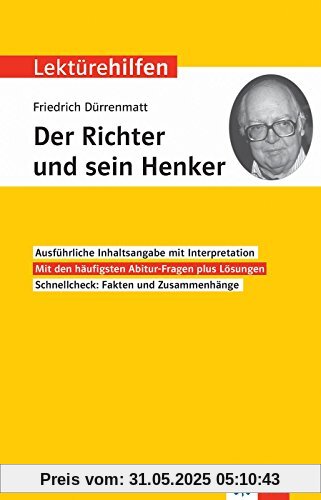 Klett Lektürehilfen Der Richter und sein Henker Klett Lektürehilfen Der Richter und sein Henker