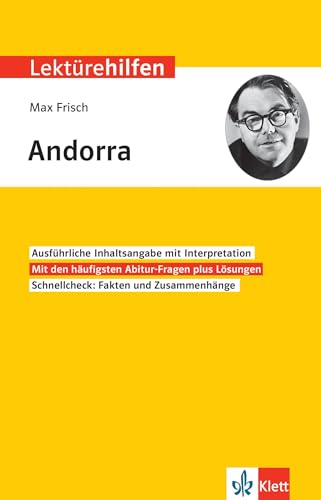 Klett Lektürehilfen Max Frisch, Andorra: Interpretationshilfe für Oberstufe und Abitur von Klett Lerntraining