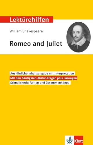 Klett Lektürehilfen William Shakespeare, Romeo und Juliet: Interpretationshilfe für Oberstufe und Abitur in englischer Sprache