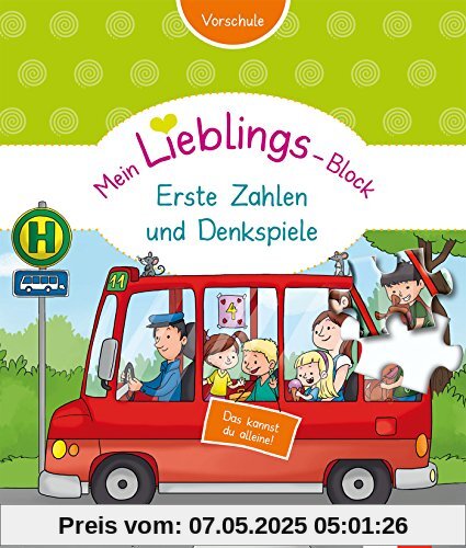 Klett Mein Lieblings-Block Erste Zahlen und Denkspiele: Vorschule ab 5 Jahren. Das kannst du alleine!