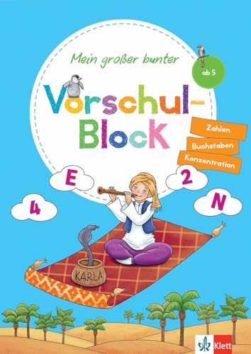 Klett Mein großer bunter Vorschul-Block: ab 5 Jahren, Zahlen, Buchstaben, Konzentration