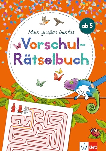 Klett Mein großes buntes Vorschul-Rätselbuch: Rätsel für Kinder ab 5 Jahren