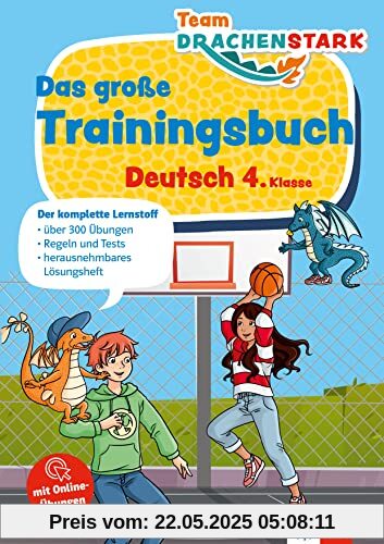 Klett Team Drachenstark Das großes Trainingsbuch Deutsch 4. Klasse: Der komplette Lernstoff