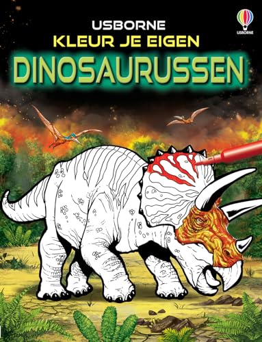 Kleur je eigen dinosaurussen von Usborne Publishers