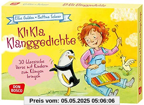 KliKlaKlang-Gedichte: 30 klassische Verse mit Kindern zum Klingen bringen. Kartenset für musikalische Früherziehung, Sprachförderung in der Kita oder ... Ideen für Kindergruppen auf DIN-A5-Karten)