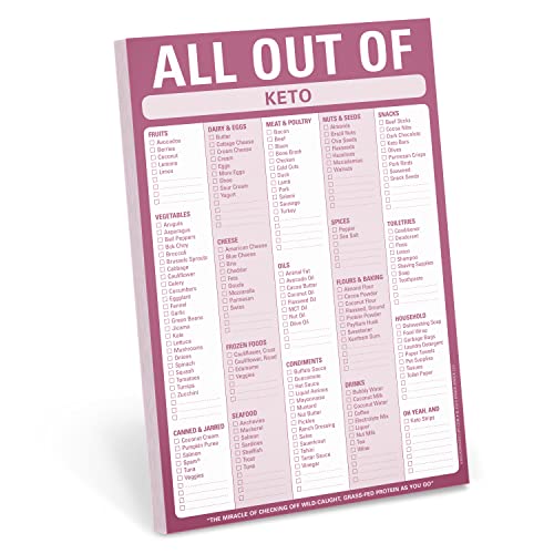 Knock Knock All Out Of Pad (Keto), Keto Diet Grocery List Note Pad (Knock Knock Pads) von Knock Knock