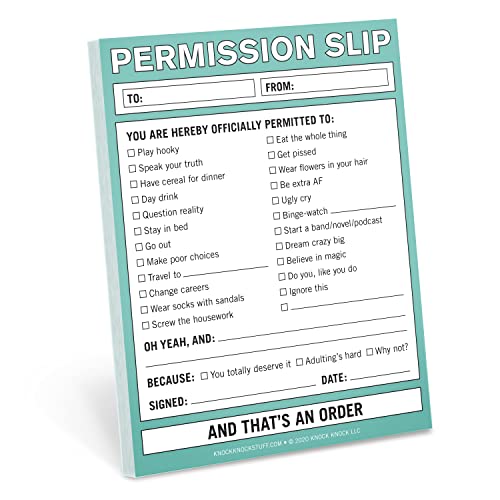 Knock Knock Permission Slip Nifty Note: Nifty Notes