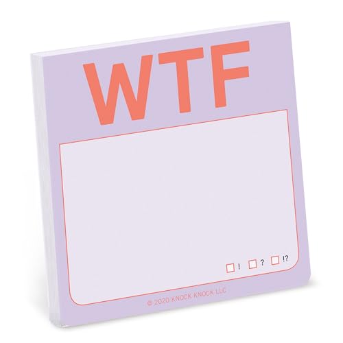 Knock Knock WTF Sticky Notes (Pastel Edition)