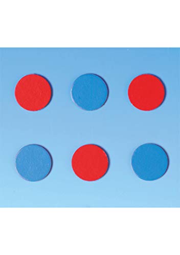 Knopfformen: Wendeplättchen: rot/blau, 20mm, aus Karton
