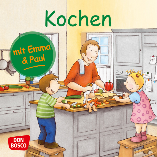 Kochen mit Emma und Paul. Mini-Bilderbuch. von Don Bosco Medien