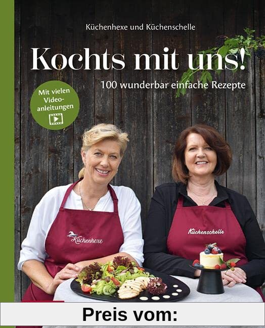 Kochts mit uns: 100 wunderbar einfache Rezepte. Anni und Anita kochen gemeinsam. Das erste Kochbuch der beliebten Youtube-Köchinnen mit über 50.000 Abonnenten. Viele Rezepte mit Video-Anleitung.
