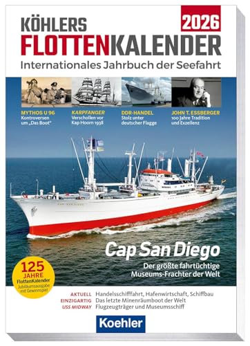 Köhlers FlottenKalender 2026: Internationales Jahrbuch der Seefahrt von Koehler in Maximilian Verlag GmbH & Co. KG