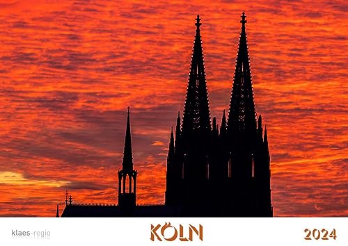 Köln 2024 Bildkalender A4 quer, spiralgebunden von klaes-regio Fotoverlag