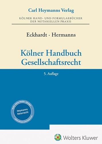 Kölner Handbuch Gesellschaftsrecht von Heymanns Verlag GmbH