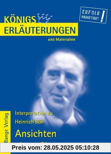 Königs Erläuterungen und Materialien, Bd.301, Ansichten eines Clowns Königs Erläuterungen und Materialien, Bd.301, Ansichten eines Clowns