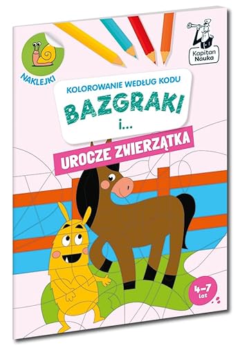 Kolorowanie według kodu Bazgraki i urocze zwierzątka Kapitan Nauka von Edgard