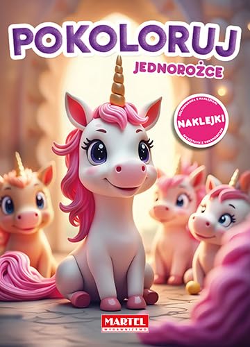 Kolorowanka Pokoloruj jednorożce z naklejkami von Martel