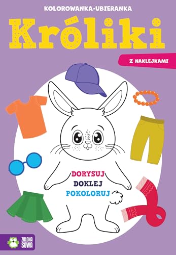 Kolorowanka-ubieranka Króliki von Zielona Sowa