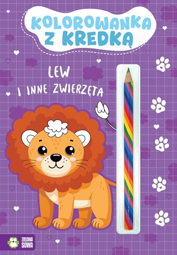 Kolorowanka z kredką Lew i inne zwierzęta von Zielona Sowa