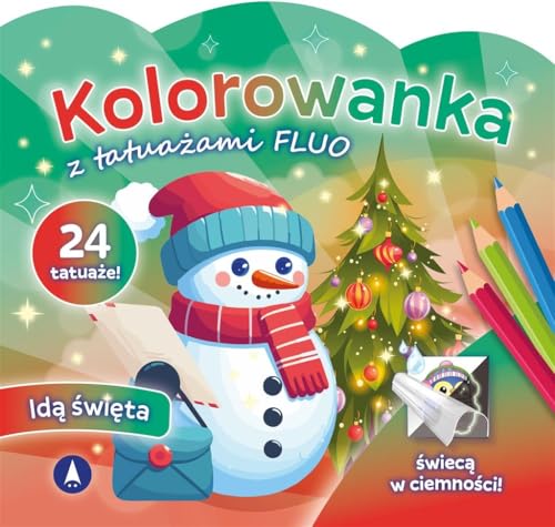 Kolorowanka z tatuażami FLUO Idą święta Kolorowanka z tatuażami FLUO Idą święta von Skrzat