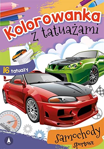 Kolorowanka z tatuażami Samochody sportowe von Skrzat