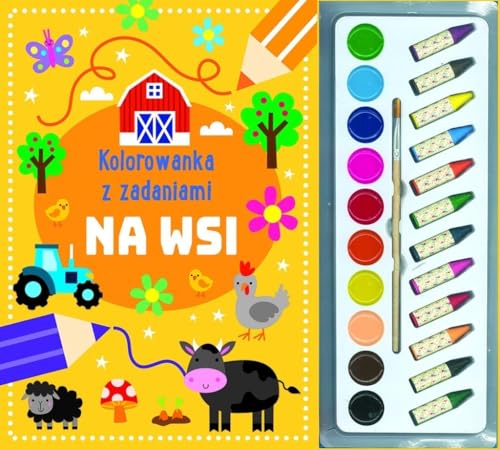 Kolorowanka z zadaniami Na wsi von Olesiejuk