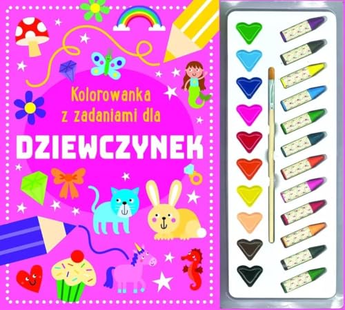 Kolorowanka z zadaniami dla dziewczynek von Olesiejuk