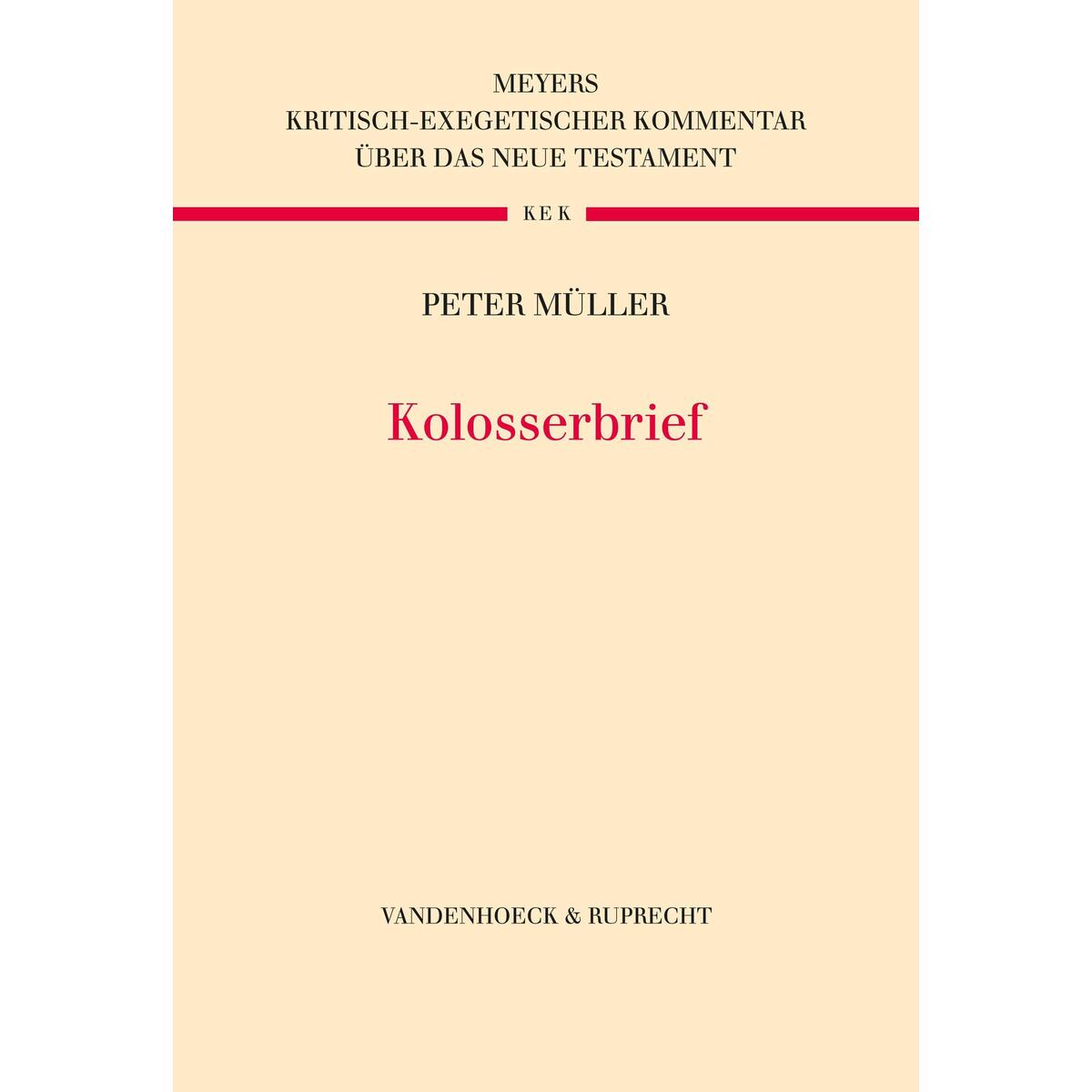 Kolosserbrief von Vandenhoeck + Ruprecht