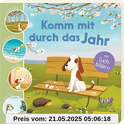 Komm mit durch das Jahr: Frühling, Sommer, Herbst und Winter | Ein Jahreszeiten-Buch aus der Ukraine: Enthält zwei extra Seiten mit Bildwörtern zum Suchen, Finden und Entdecken