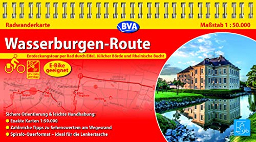 Kompakt-Spiralo BVA Wasserburgenroute, 1:50.000, mit GPS-Track Download (Spiralos) von BVA Bielefelder Verlag