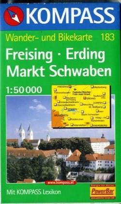 Kompass Karten, Freising, Erding, Markt Schwaben (Nr.183): Mit Kurzführer und Radwegen. 1:50000 (KOMPASS Wanderkarte)