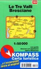 Kompass Karten, Le Tre Valli, Bresciane: Mit Kurzführer und Skirouten. Ital. 1:50000 (KOMPASS Wanderkarte)