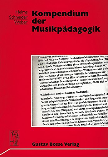 Kompendium der Musikpädagogik von Gustav Bosse Verlag KG