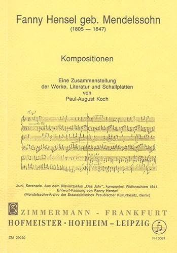 Kompositionen: Eine Zusammenstellung der Werke, Literatur und Schallplatten Kompositionen: Eine Zusammenstellung der Werke, Literatur und Schallplatten von Musikverlag Zimmermann