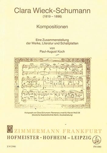 Kompositionen: Eine Zusammenstellung der Werke, Literatur und Schallplatten Kompositionen: Eine Zusammenstellung der Werke, Literatur und Schallplatten von Musikverlag Zimmermann