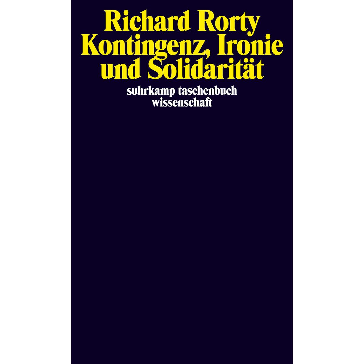 Kontingenz, Ironie und Solidarität von Suhrkamp Verlag