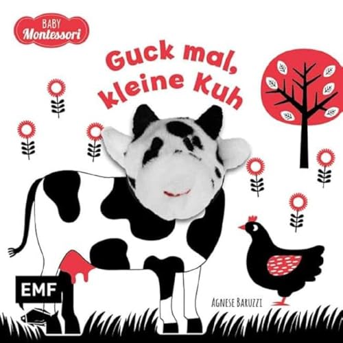 Kontrastbuch für Babys: Guck mal, kleine Kuh: Fingerpuppenbuch zur spielerischen Förderung des Seh- und Wahrnehmungsvermögens von Babys und Kleinkindern nach Montessori Kontrastbuch für Babys: Guck mal, kleine Kuh: Fingerpuppenbuch zur spielerischen Förderung des Seh- und Wahrnehmungsvermögens von Babys und Kleinkindern nach Montessori