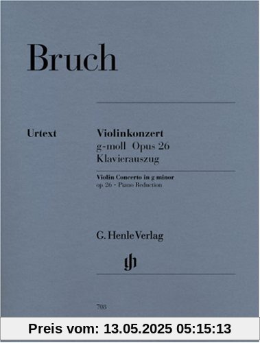 Konzert 1 G-Moll Op 26 Vl Orch. Violine, Klavier