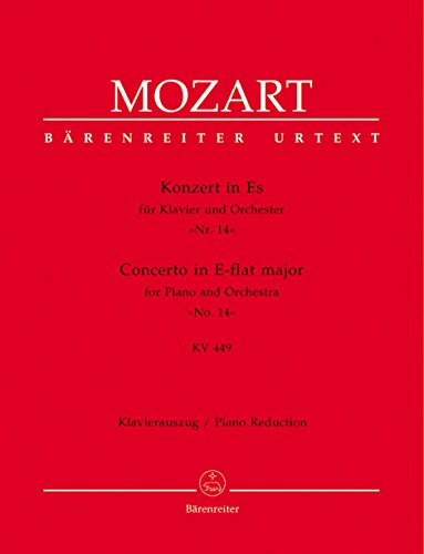 Konzert 14 Es-Dur KV 449 - Klav Orch. Klavier, Klavier zu 4 Händen