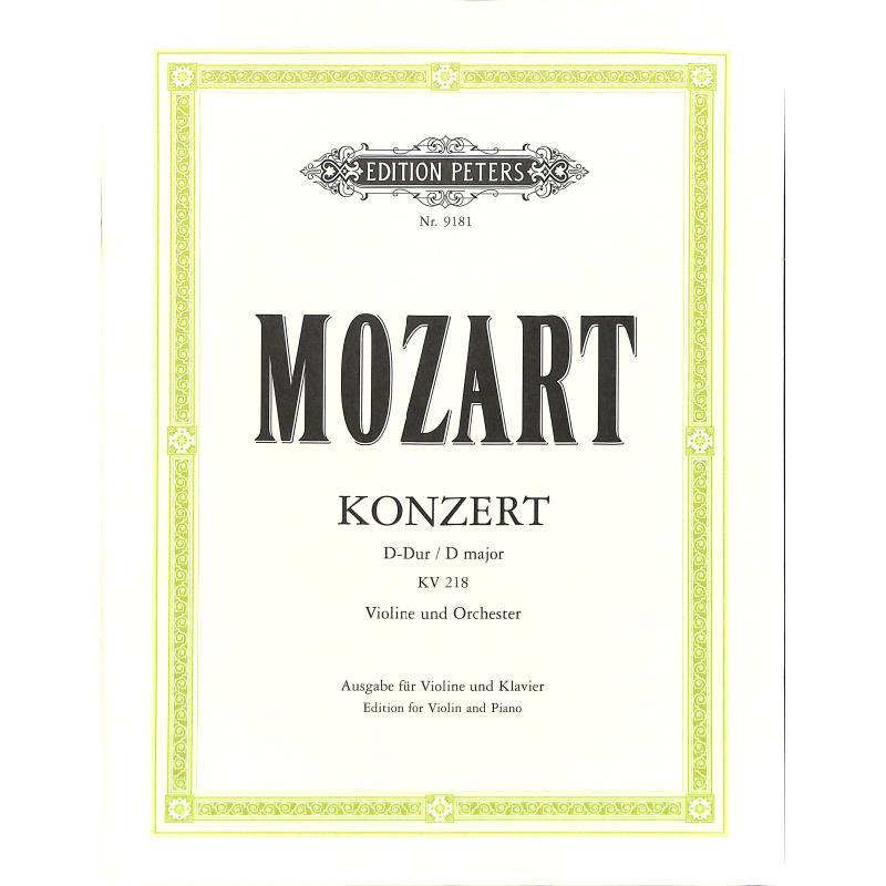 Konzert 4 D-Dur KV 218 Konzert 4 D-Dur KV 218