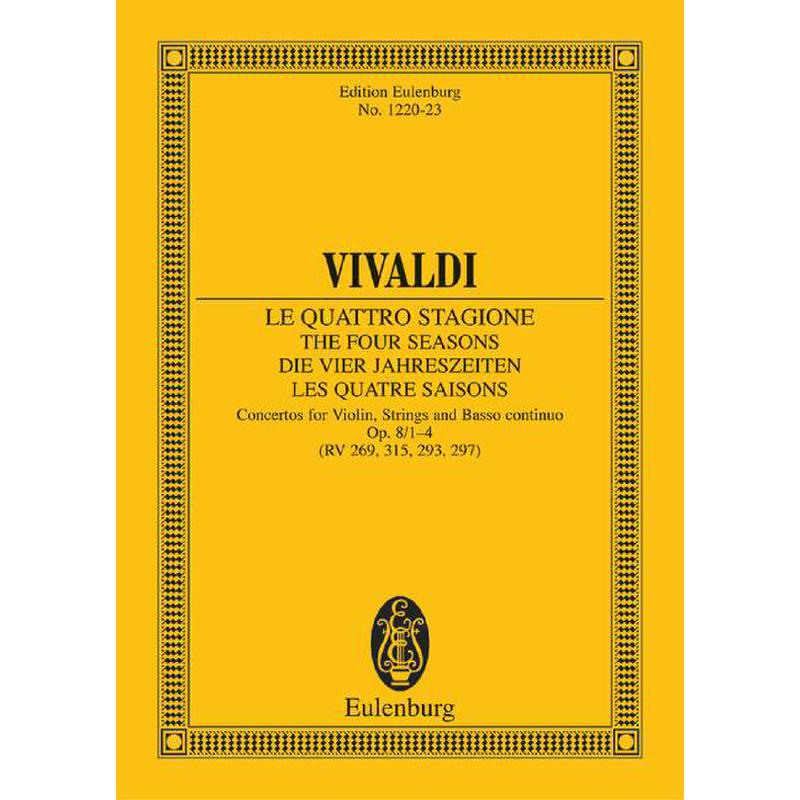 Concerto E-Dur op 8/1 RV 269 PV 241 F 1/22 T 76 (La primavera - der Frühling)