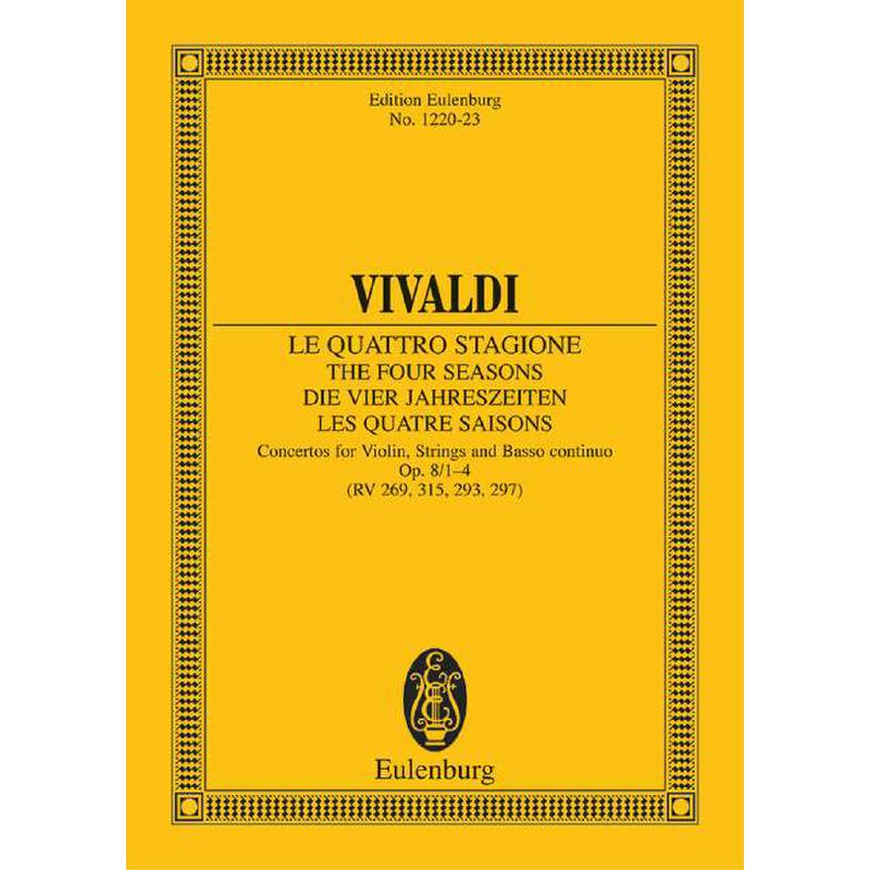 Concerto E-Dur op 8/1 RV 269 PV 241 F 1/22 T 76 (La primavera - der Frühling)