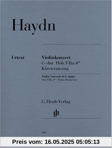 Konzert G-Dur Hob 7a/4 - Vl Orch. Violine, Klavier