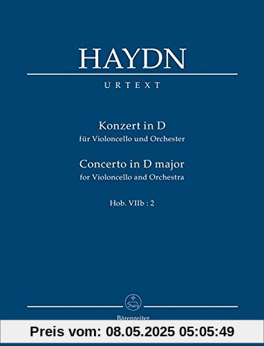 Konzert in D für Violoncello und Orchester Hob.VIIb:2. Studienpartitur