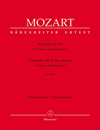 Konzert in Es für klavier und orchester. KV 482 = Concerto in E-flat major for piano and orchestra von Baerenreiter Verlag