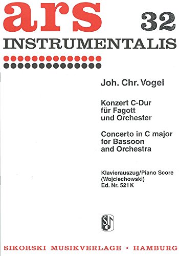 Konzert: für Fagott und Orchester. Réduction pour piano.